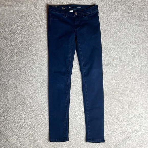 LC Lauren Conrad Denim Dark Jeans Strech Comfy Size 2 Skinny - Picture 9 of 9